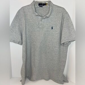 Polo Ralph Lauren men's Classic Fit heather‎ grey short sleeve polo size XXL